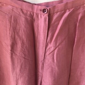 NEW linen/silk summer slacks NWT Ann Freedberg size 10 gorgeous!